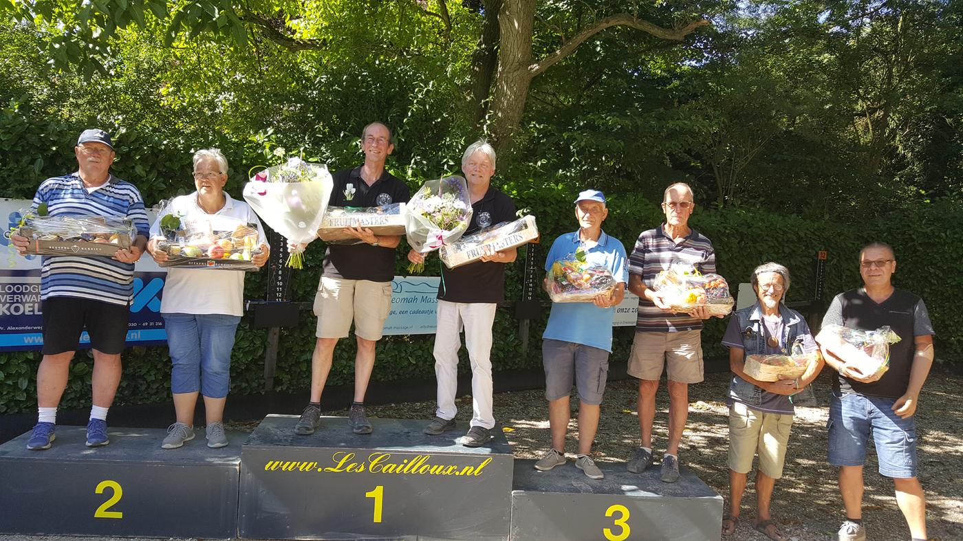 Podium 'Promotietoernooi Zeist Open.'