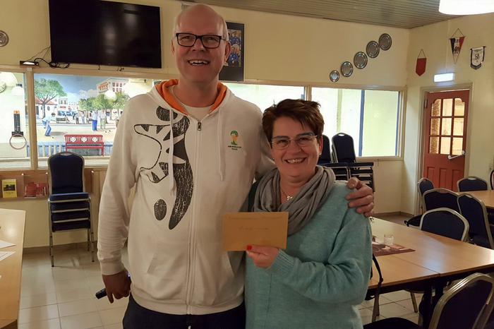 26-3-2019: CEES DE LIGT EN BRIGITTE HOUG WINNAARS TWEEDE LADDERCOMPETITIE OP DE DINSDAGAVOND
