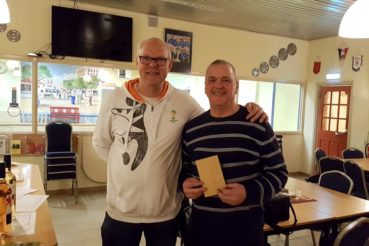 26-3-2019: CEES DE LIGT EN BRIGITTE HOUG WINNAARS TWEEDE LADDERCOMPETITIE OP DE DINSDAGAVOND